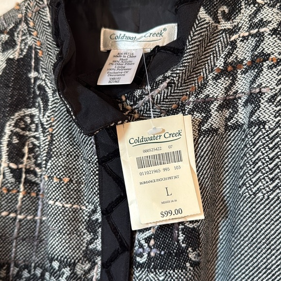 🌹NWT:COLDWATER CREEK SNAP UP ELEGANT JACKET - Picture 4 of 7
